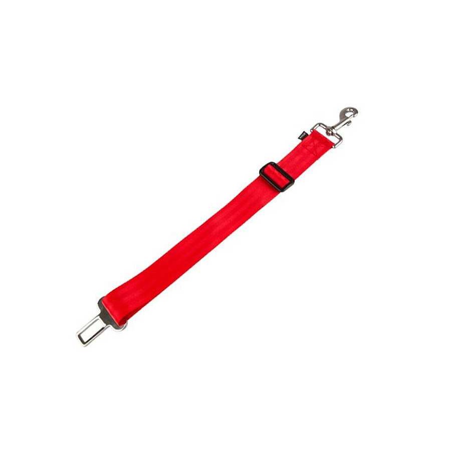 Perros TK-Pet Transportines Y Viaje | Tk-Pet Adaptador De Cintur N Rojo Para Mascotas