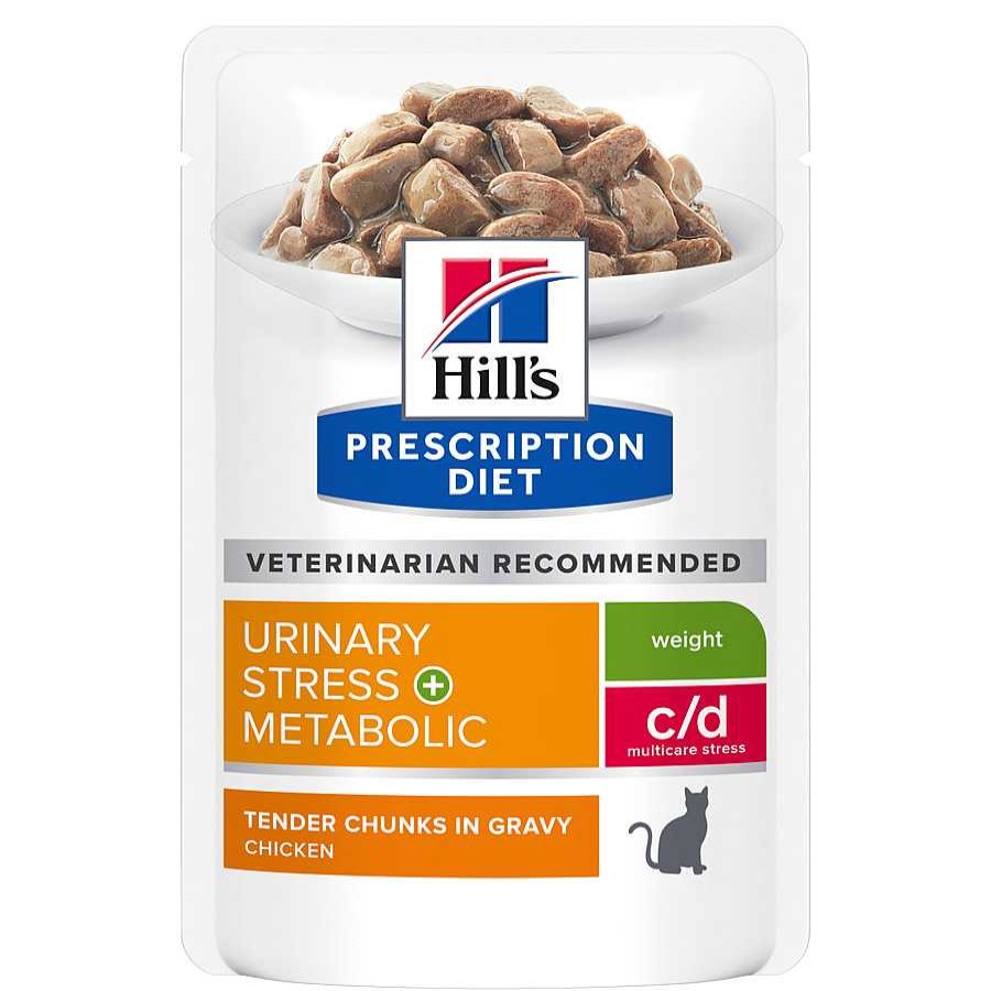 Gatos Hill's Dietas Veterinarias | Hill'S Prescription Diet Urinary Stress + Metabolic Pollo Sobre Para Gatos