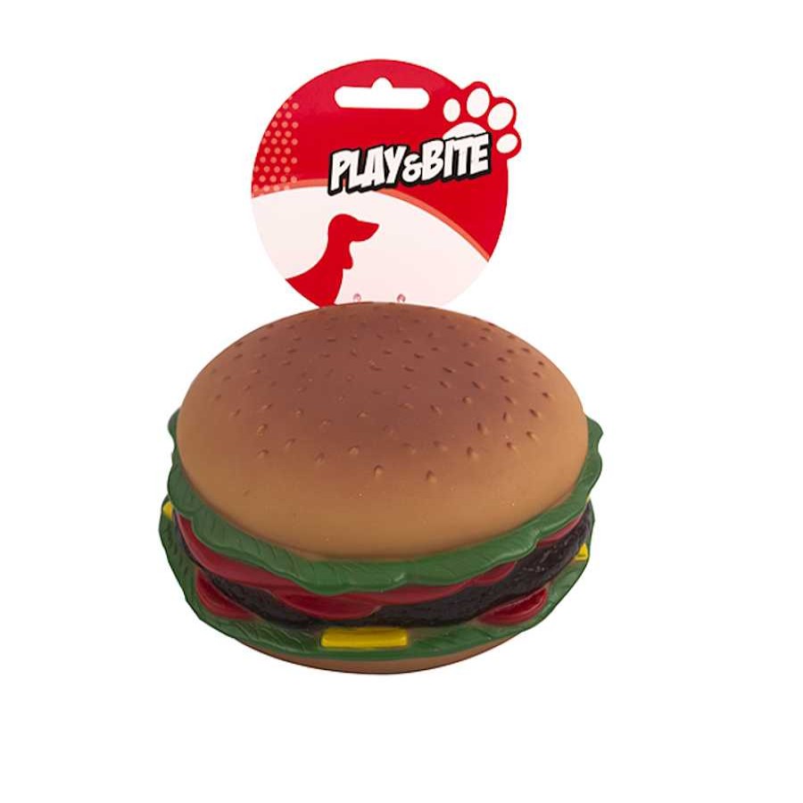 Accesorios Play & Bite | Play&Bite Hamburguesa De Juguete Para Perros