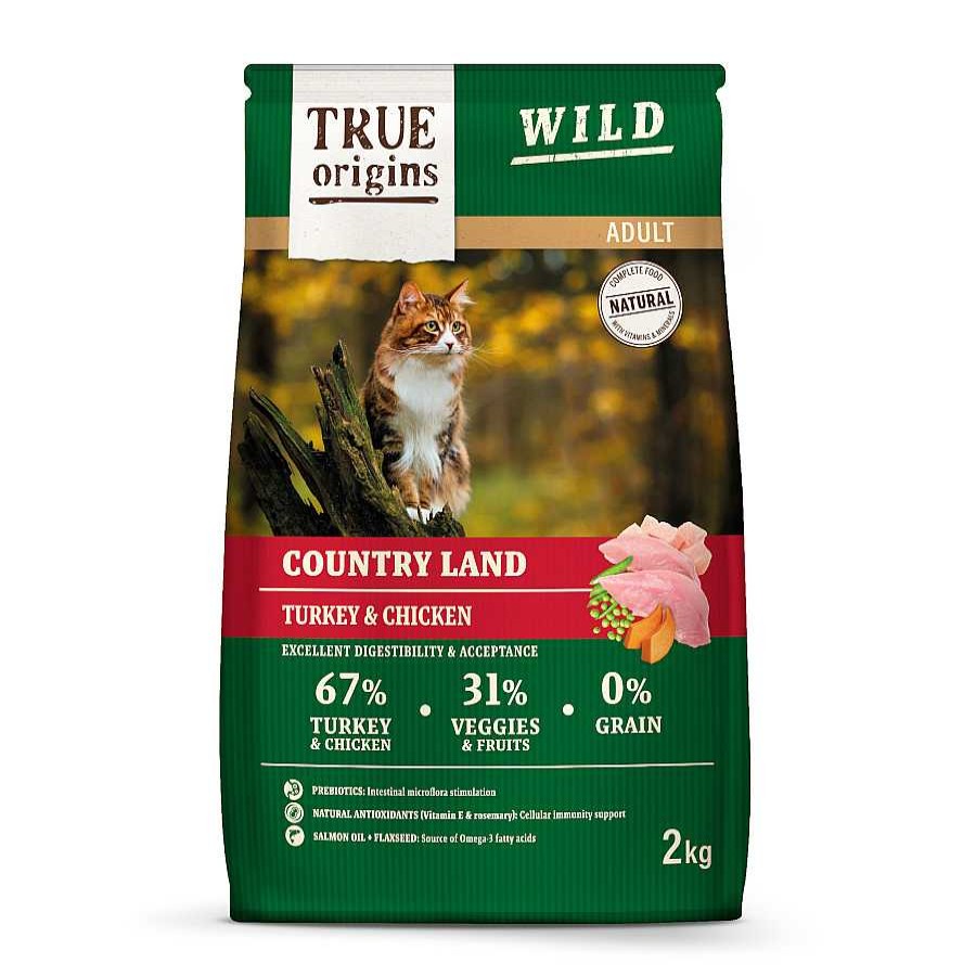 Gatos True Origins Pienso Seco | True Origins Wild Adult Pollo Y Pavo Pienso Para Gatos