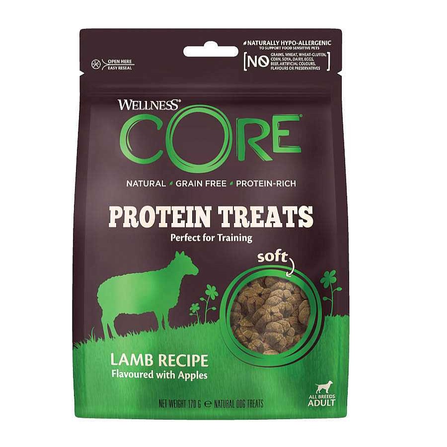 Perros Wellness Core Snacks Y Chuches | Wellness Core Bocaditos Protein Treats Cordero Para Perros