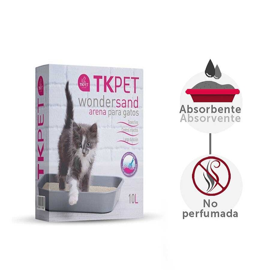 Gatos TK-Pet | Tk-Pet Litter Wondersand Arena Natural Para Gatos