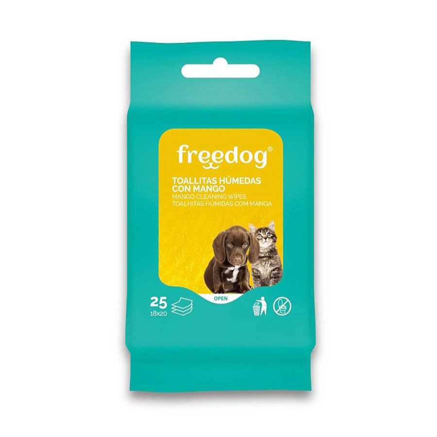 Perros Freedog Cuidado Del Pelo | Freedog Toallitas H Medas Con Mango Para Perros Y Gatos