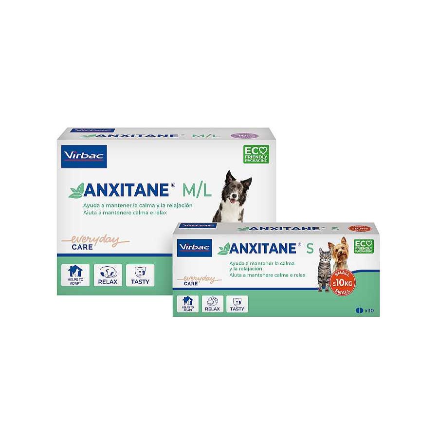 Perros Virbac Salud Y Complementos | Virbac Anxitane Relajantes En Comprimidos Para Perros Y Gatos