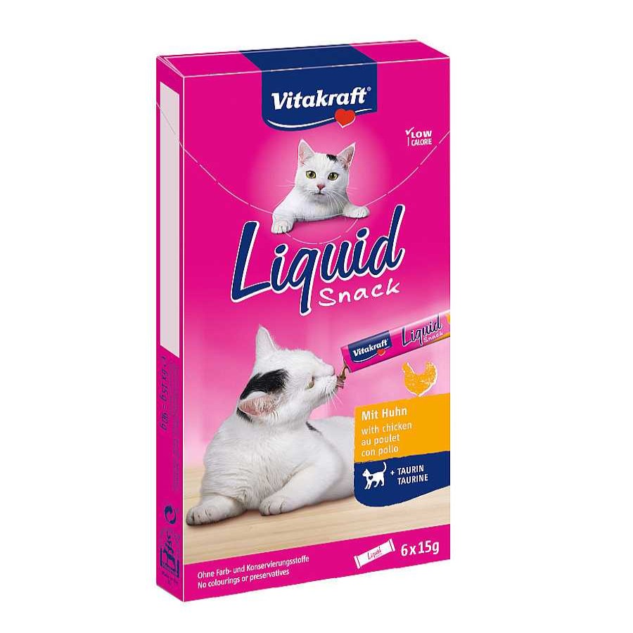 Gatos Vitakraft Snacks | Vitakraft Liquid Snack Pollo Y Taurina Para Gatos