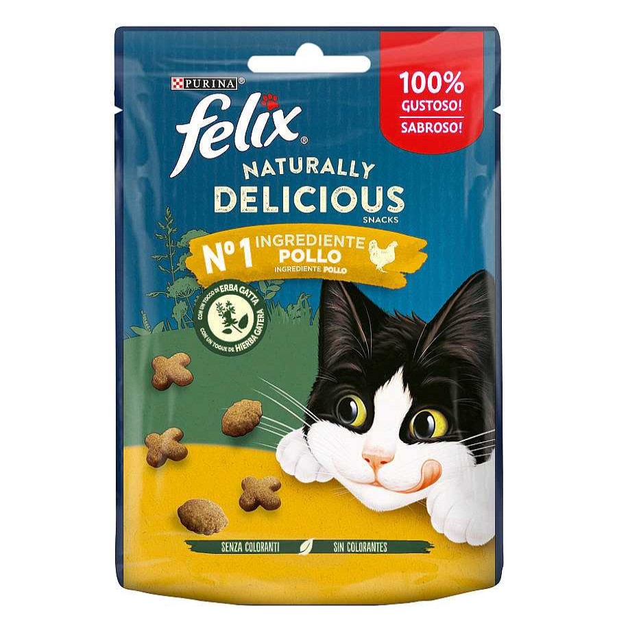 Gatos Felix Snacks | Felix Bocaditos Naturally Delicious Pollo Para Gatos