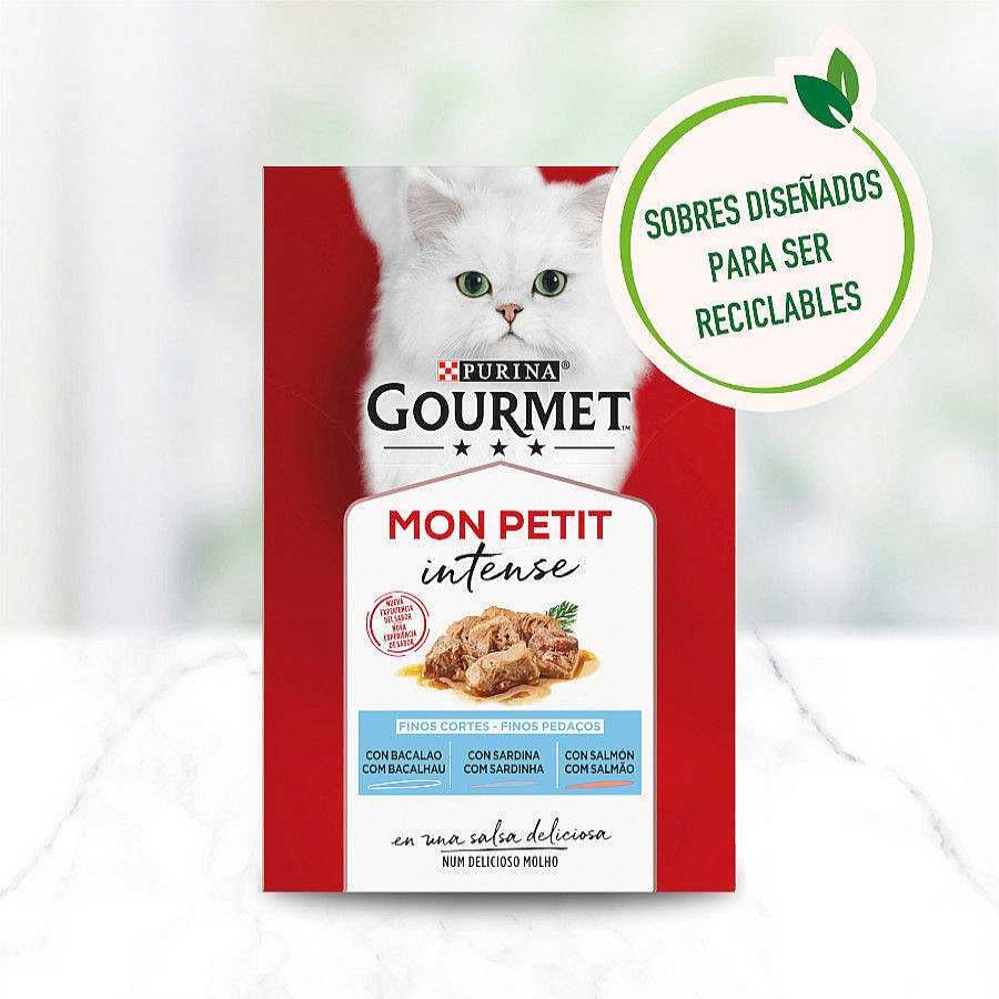 Gatos Gourmet Comida H Meda | Gourmet Mon Petit Selecci N Pescados En Salsa