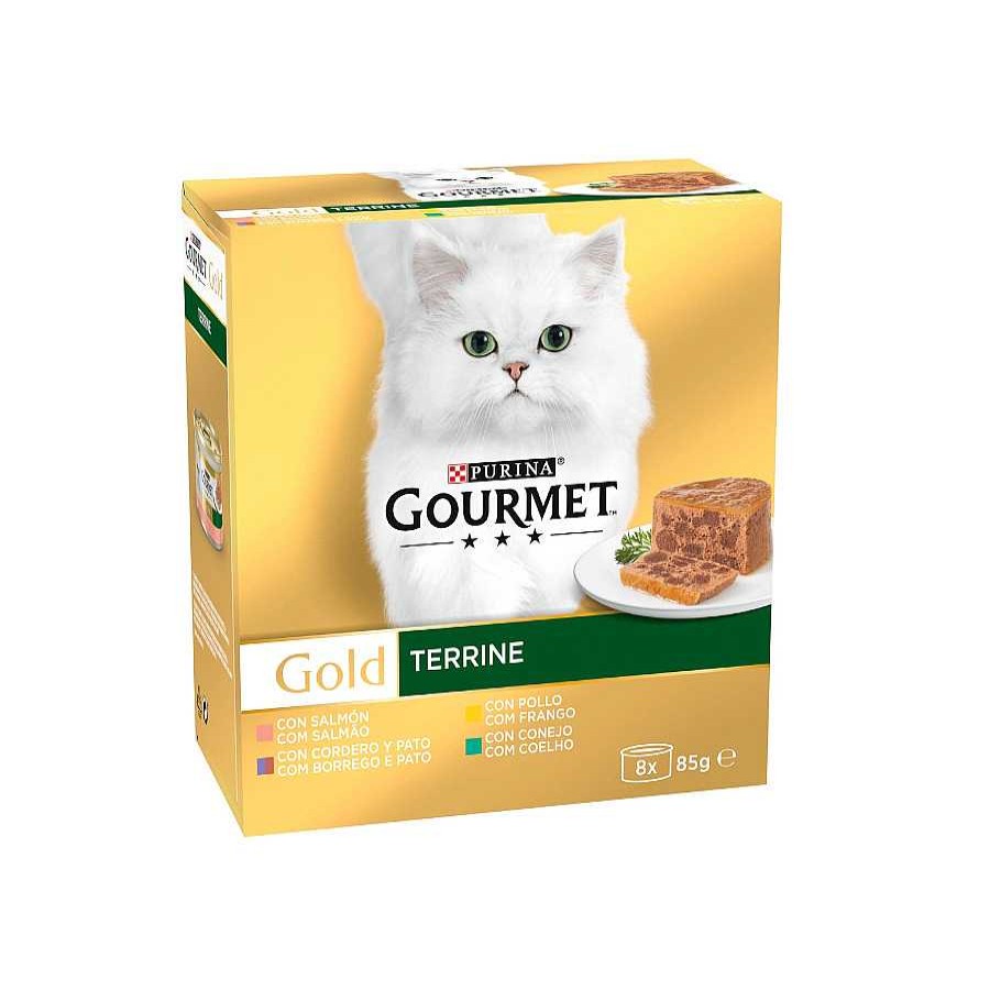 Gatos Gourmet Comida H Meda | Gourmet Gold Terrine De Carnes Lata Para Gatos