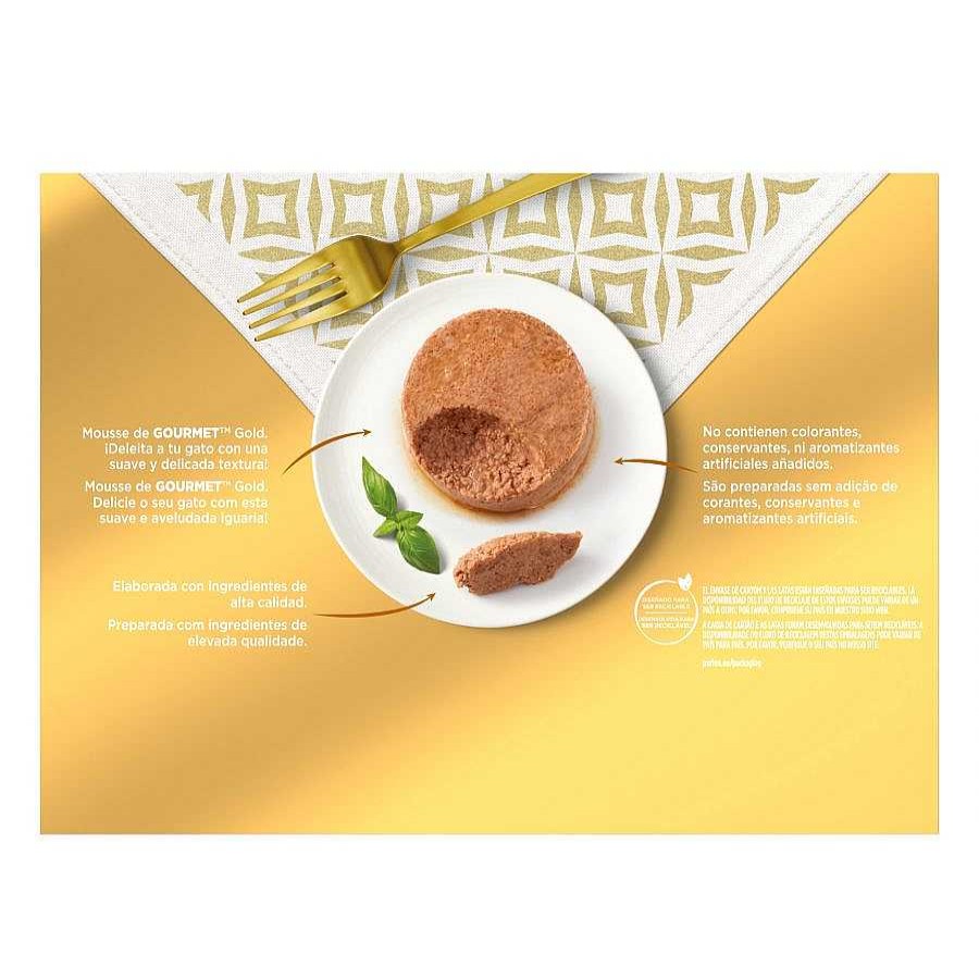 Gatos Gourmet Comida H Meda | Gourmet Gold Mousse Sabores Variados - Multipack