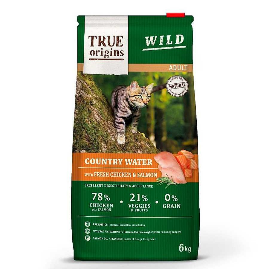 Gatos True Origins Pienso Seco | True Origins Wild Adult Country Water Pollo Y Salm N Pienso Para Gatos