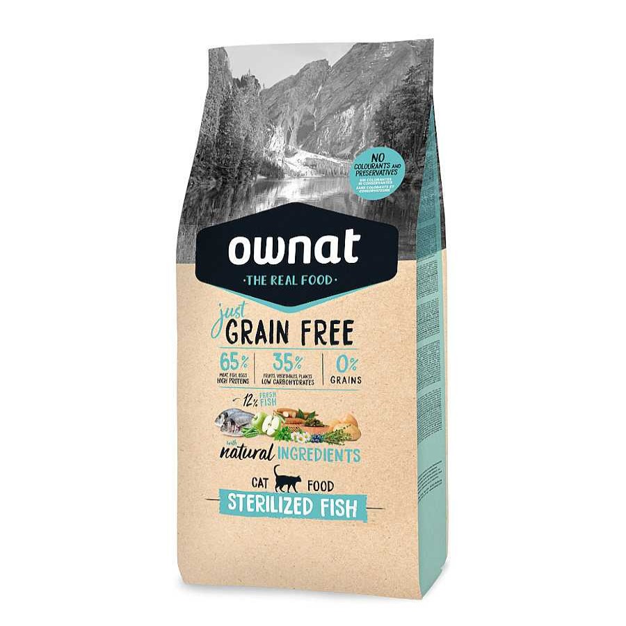 Gatos Ownat Pienso Seco | Ownat Just Grain Free Esterilizado Pescado Pienso Para Gatos