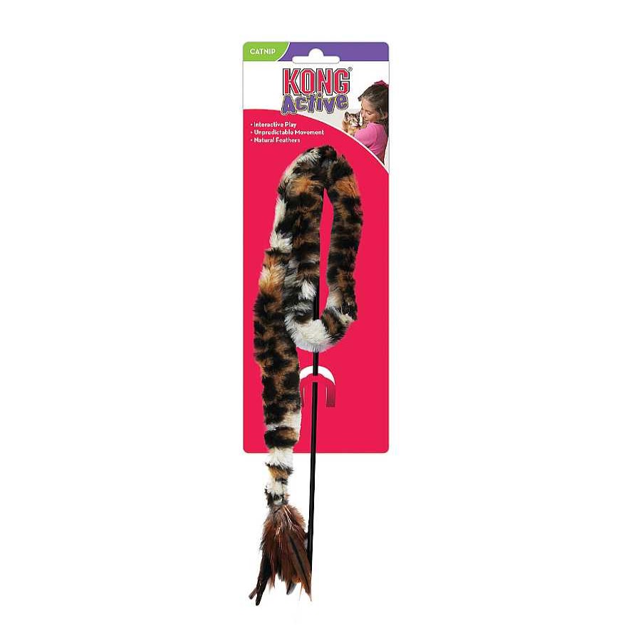 Gatos Kong Juguetes | Kong Active Swizzle Bird Ca A Con Plumas Para Gatos