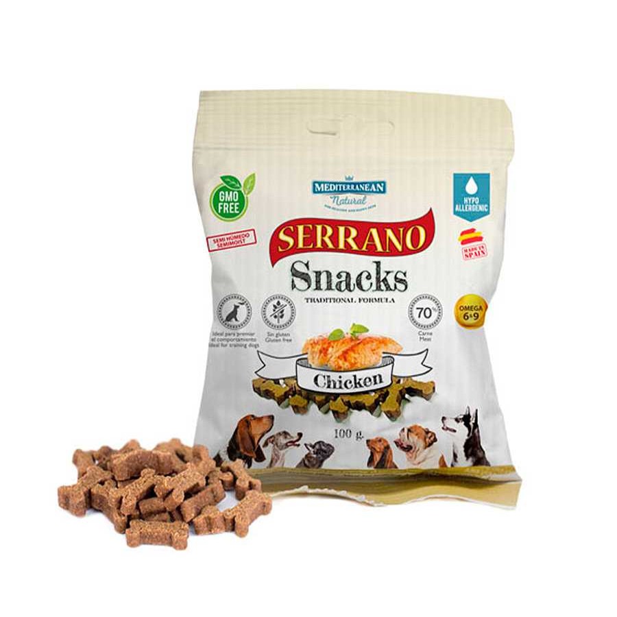 Perros Serrano Snacks Y Chuches | Mediterranean Natural Serrano Galletas Pollo Para Perros