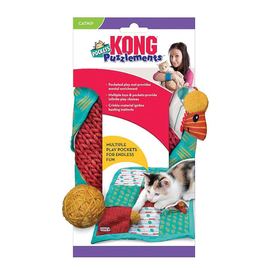 Gatos Kong Juguetes | Kong Puzzlements Pockets Juguete Para Gatos