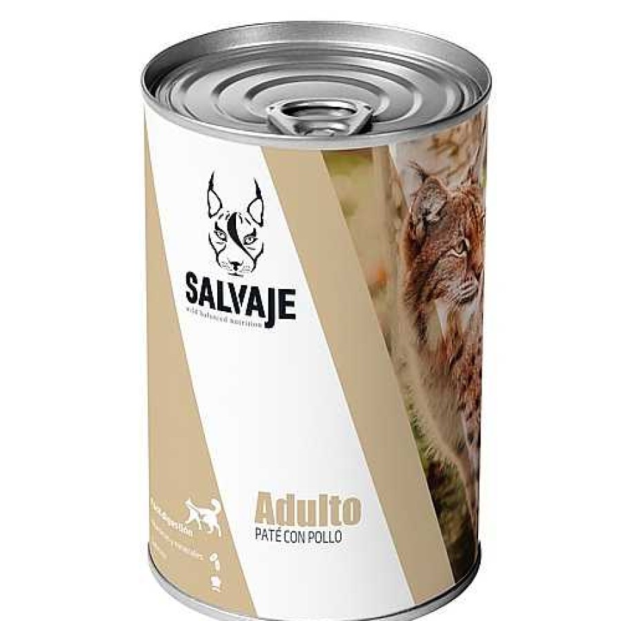 Gatos Salvaje Comida H Meda | Salvaje Adulto Pollo En Pat Lata Para Gatos