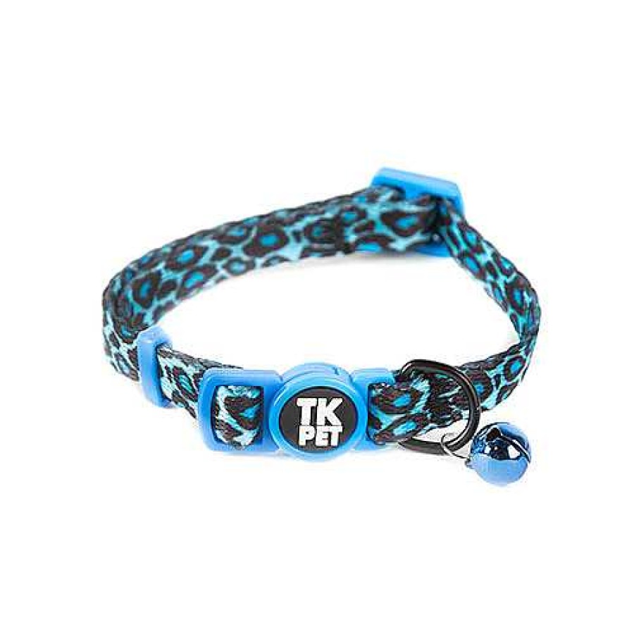 Gatos TK-Pet Transportines Y Viaje | Tk-Pet Safari Collar Con Cascabel Azul Para Gatos