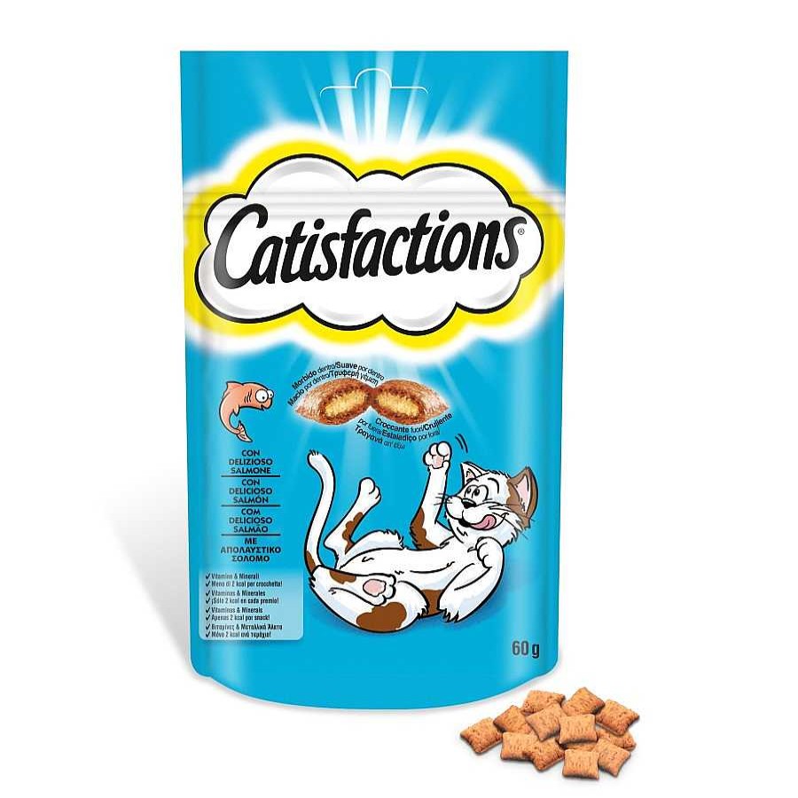 Gatos Catisfactions Snacks | Catisfactions Premios De Salm N Para Gatos