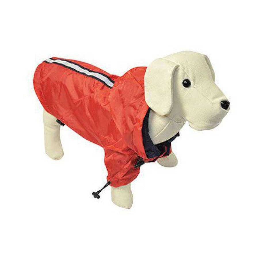 Perros Nayeco Ropa | Nayeco Chubasquero Reflectante Rojo Para Perros