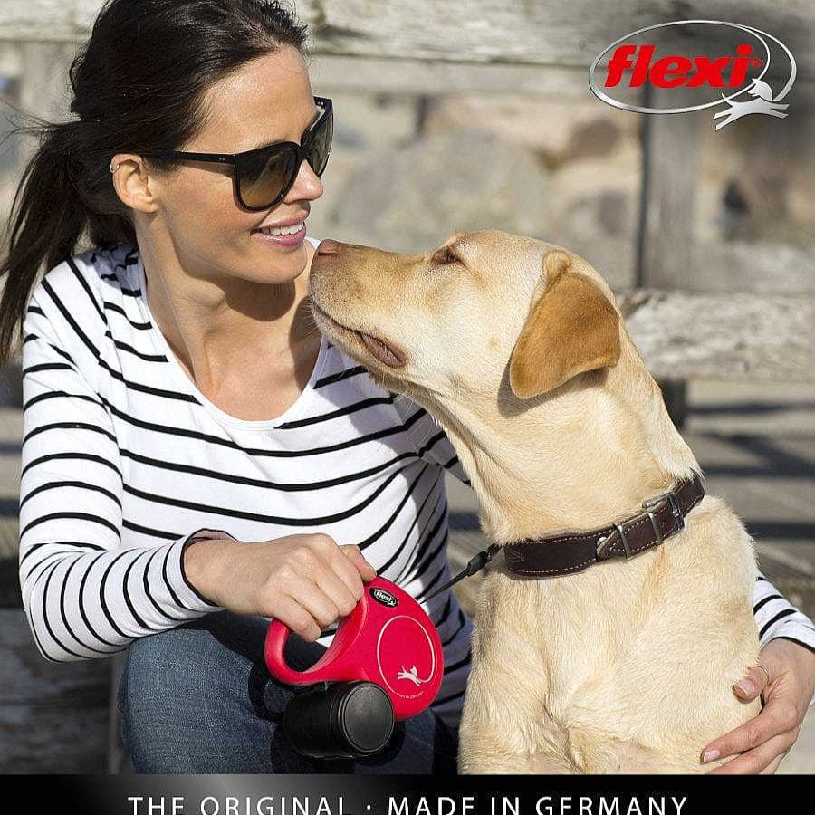 Perros Flexi Arneses, Collares Y Correas | Flexi New Comfort Correa Extensible Rosa Para Perros