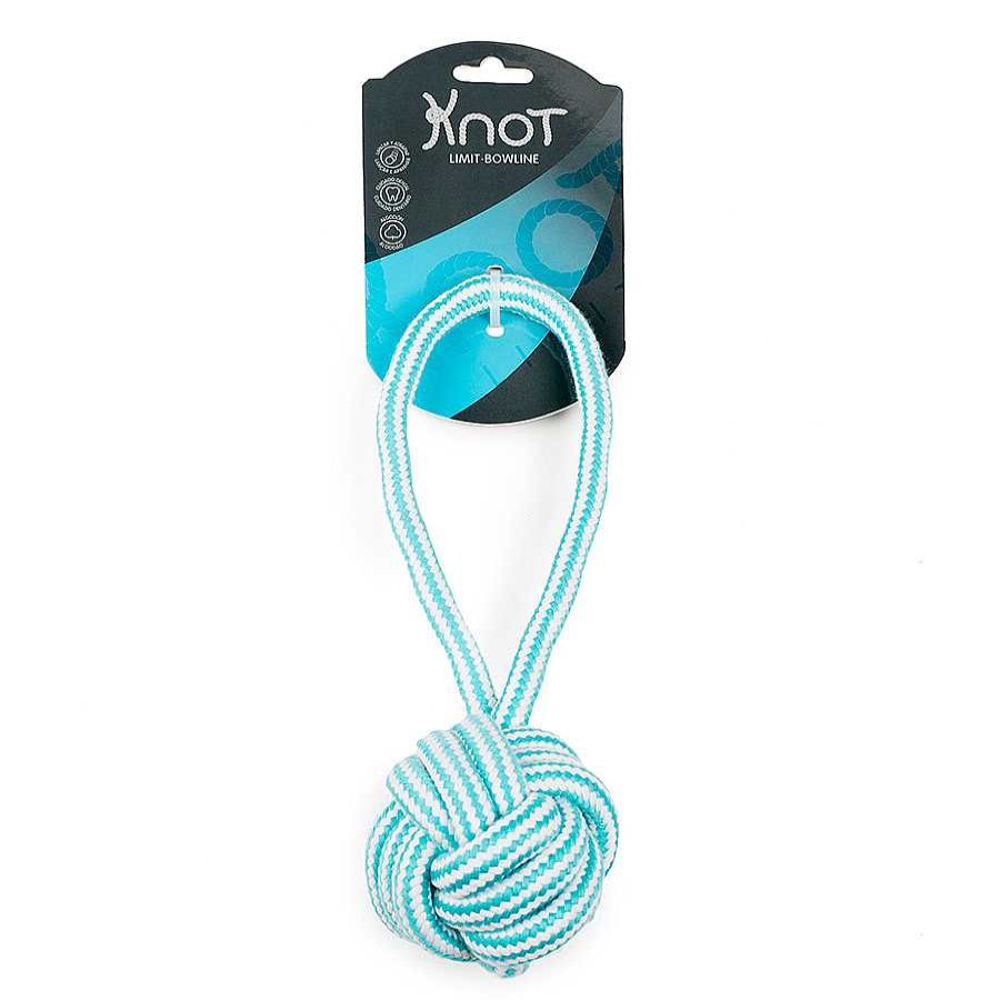 Perros Knot Limit Juguetes | Knot Limit Bowline Mordedor Con Pelota De Cuerda Para Perros