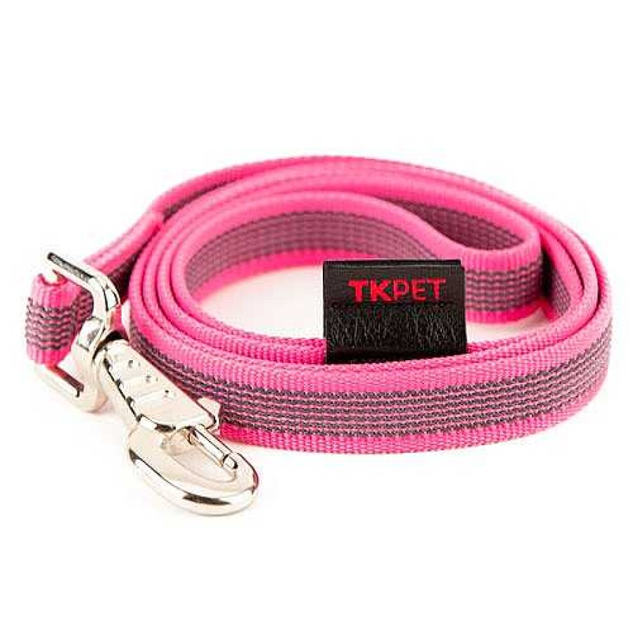 Perros TK-Pet Arneses, Collares Y Correas | Tk-Pet Correa Antideslizante Rosa Para Perros