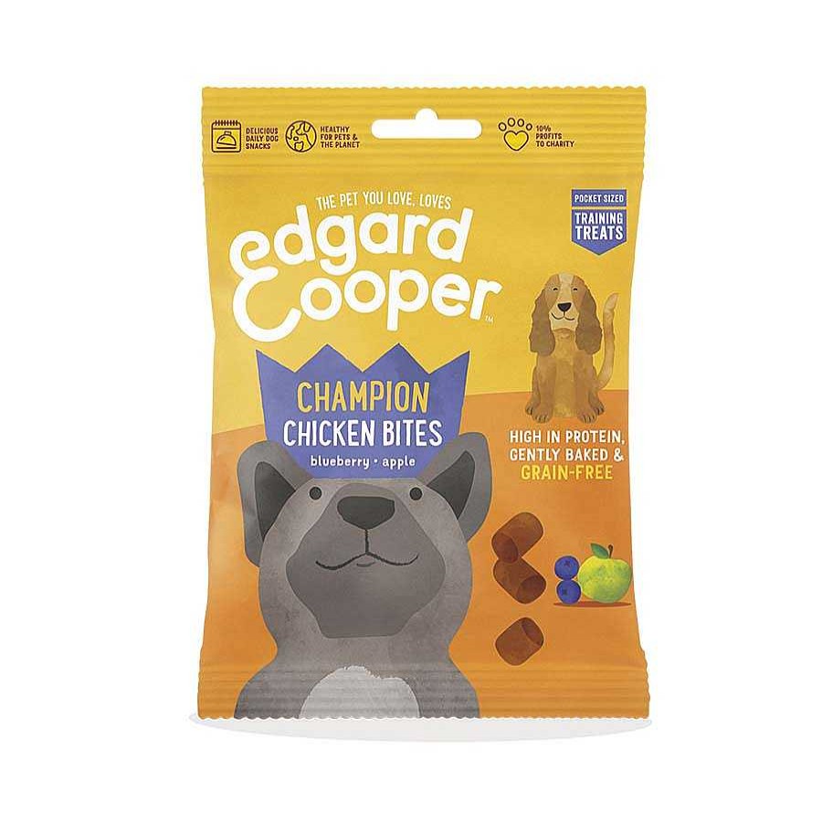 Perros Edgard & Cooper Snacks Y Chuches | Edgard & Cooper Bocaditos Pollo Y Manzana Para Perros