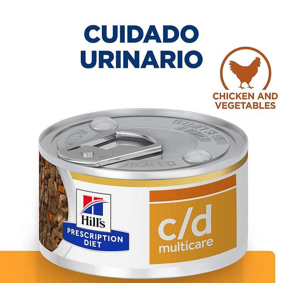 Perros Hill's Dietas Veterinarias | Hill'S Prescription Diet Urinary Care C/D Estofado De Pollo Y Verduras Lata Para Perros