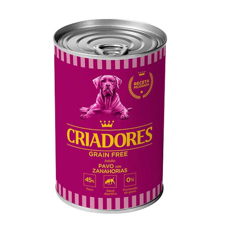 Perros Criadores Comida H Meda | Criadores Adulto Grain Free Pavo Y Zanahorias Lata Para Perros