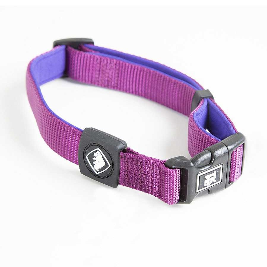 Perros TK-Pet Arneses, Collares Y Correas | Tk-Pet Neo Classic Collar De Nylon Morado Para Perros