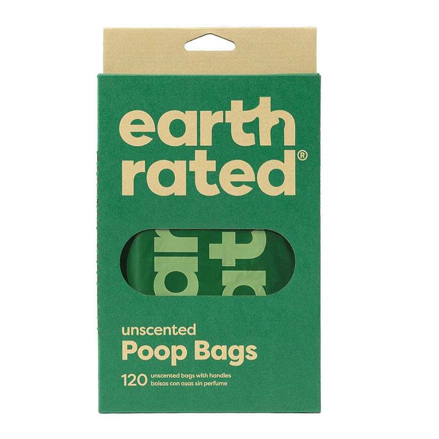 Perros Earth Rated Bolsas Y Dispensadores | Earth Rated Easy Tie Bolsas Con Asas Para Heces De Perro