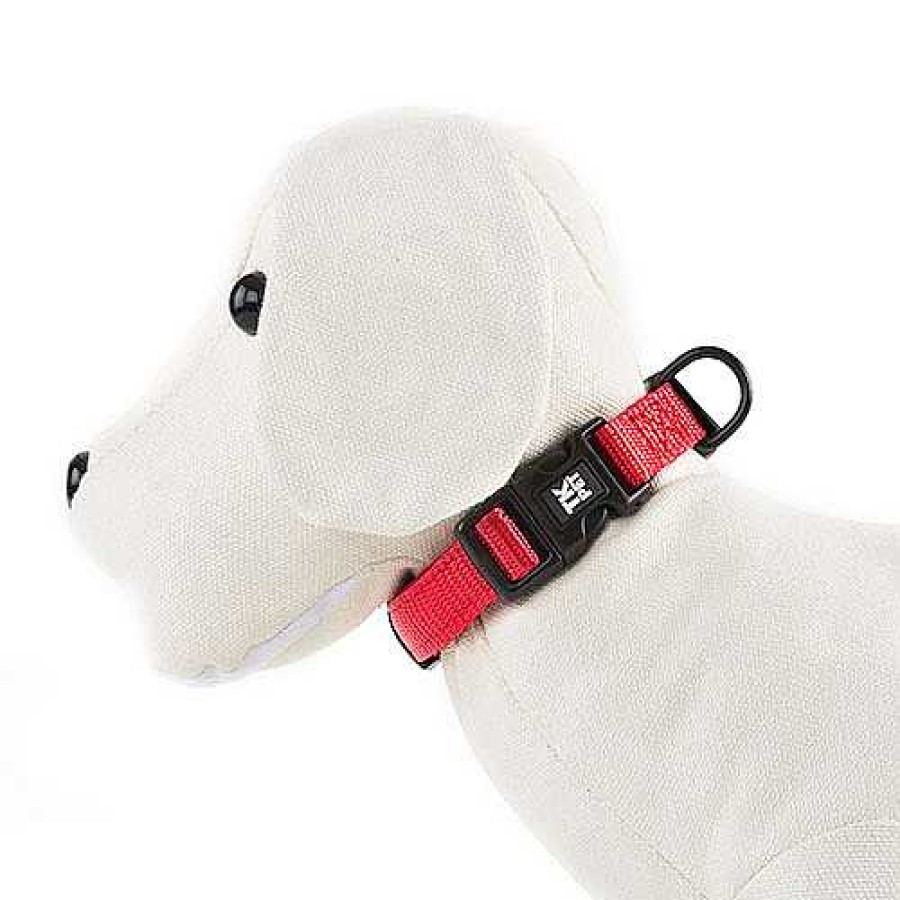 Perros TK-Pet Arneses, Collares Y Correas | Tk-Pet Neo Classic Collar De Nylon Rojo Para Perros