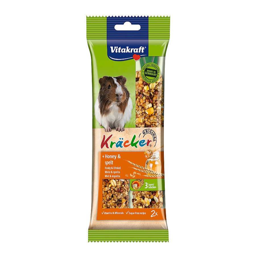 Conejos Y Roedores Vitakraft Snacks | Vitakraft Kr Cker Barritas Miel Para Cobayas