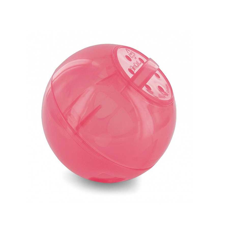 Gatos Nayeco Juguetes | Nayeco Slimcat Pelota Portagolosinas Rosa Para Gatos