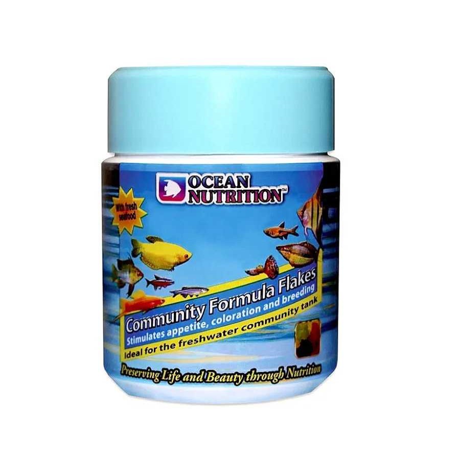 Peces Ocean Nutrition Alimentaci N Para Peces | Ocean Nutrition Community Formula Flakes Para Peces De Agua Dulce