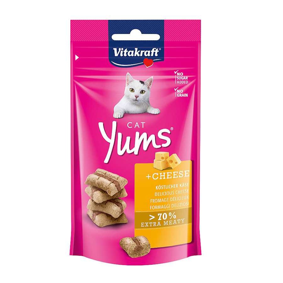 Gatos Vitakraft Snacks | Vitakraft Bocaditos Yums De Queso Para Gatos