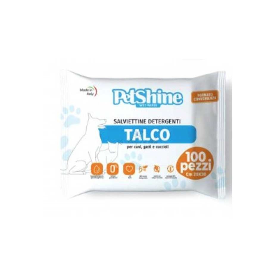 Perros Petshine Cuidado Del Pelo | Petshine Toallitas H Medas De Talco Para Perros Pack Econ Mico