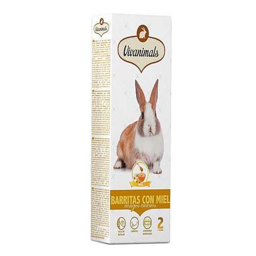 Conejos Y Roedores Vivanimals Snacks | Vivanimals Barritas Con Miel Para Conejos