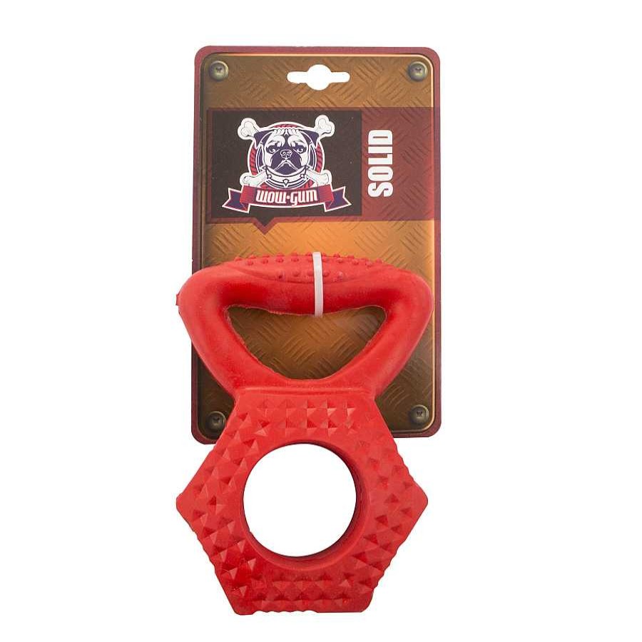 Perros Wow Gum Juguetes | Wow Gum Solid Weight Pesa Roja Juguete Para Perros