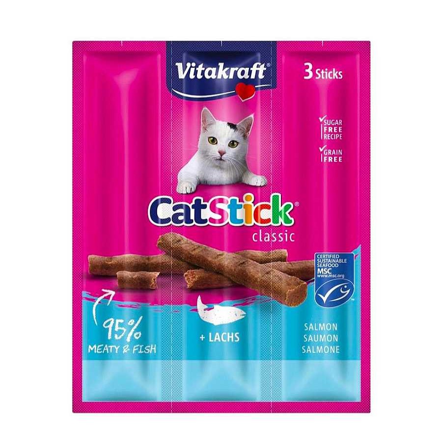 Gatos Vitakraft Snacks | Vitakraft Cat Stick Classic Con Salm N