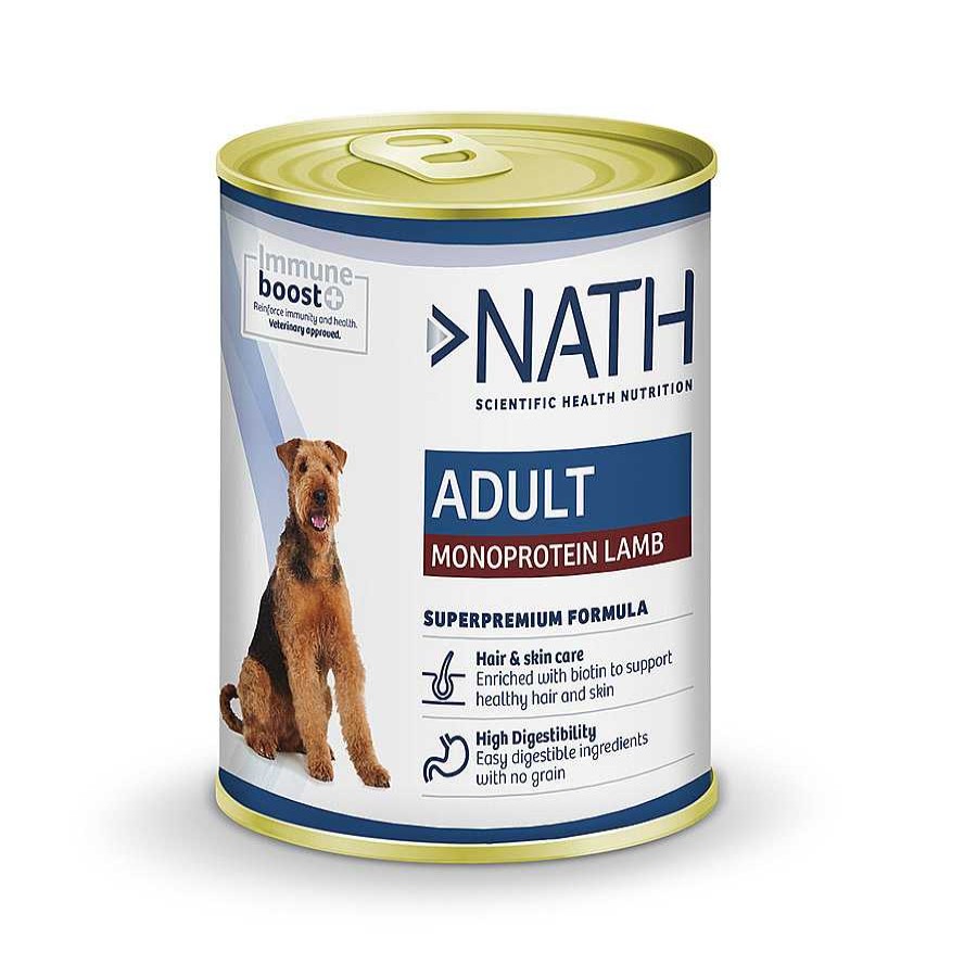 Perros Nath Comida H Meda | Nath Adult Monoprotein Cordero Lata Para Perros