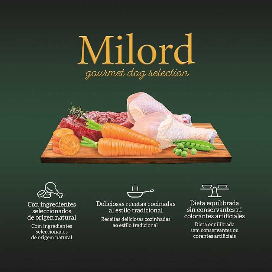 Perros Milord Comida H Meda | Milord Salsa Estilo Casero Buey Y Pollo Para Perros Pack