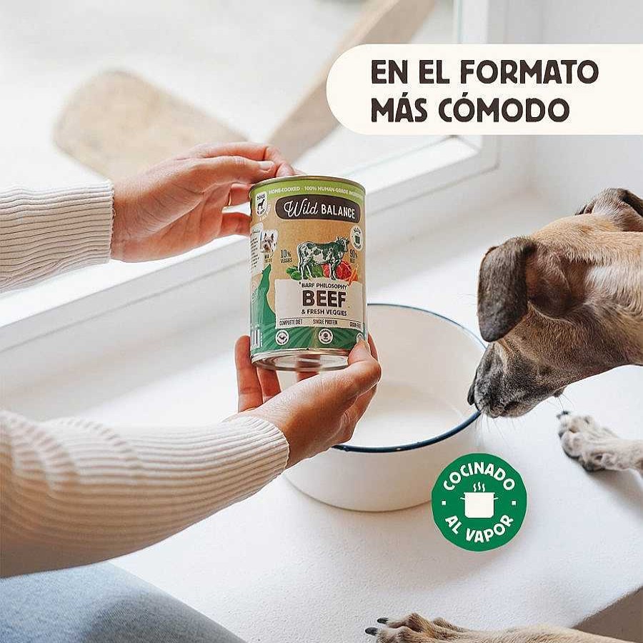 Perros Wild Balance Comida H Meda | Wild Balance Barf Ternera Y Vegetales Lata Para Perros