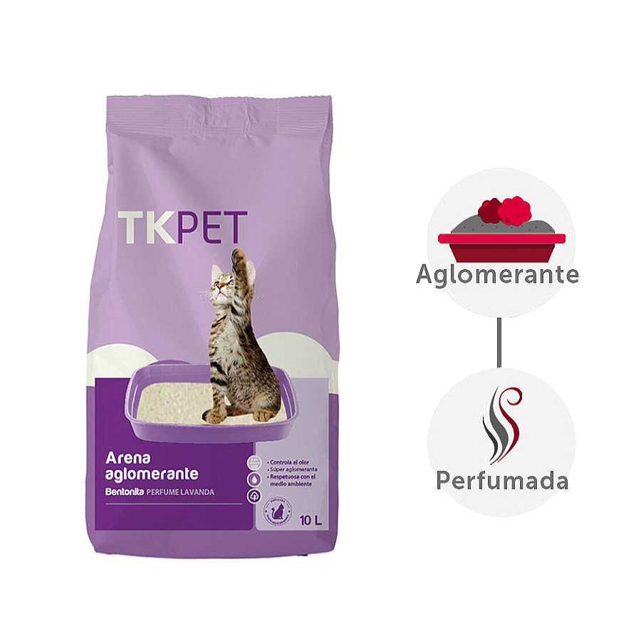 Gatos TK-Pet | Tk-Pet Arena Aglomerante Bentonita Y Lavanda Para Gatos