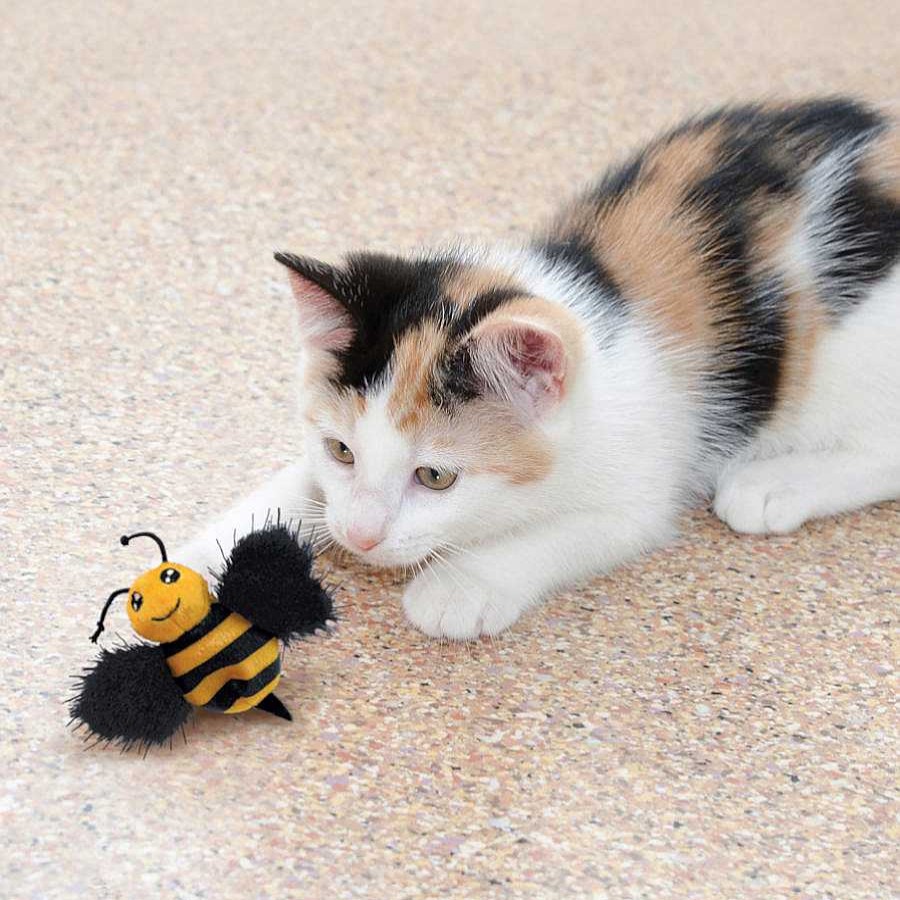 Gatos Kong Juguetes | Kong Better Buzz Abeja De Peluche Para Gatos