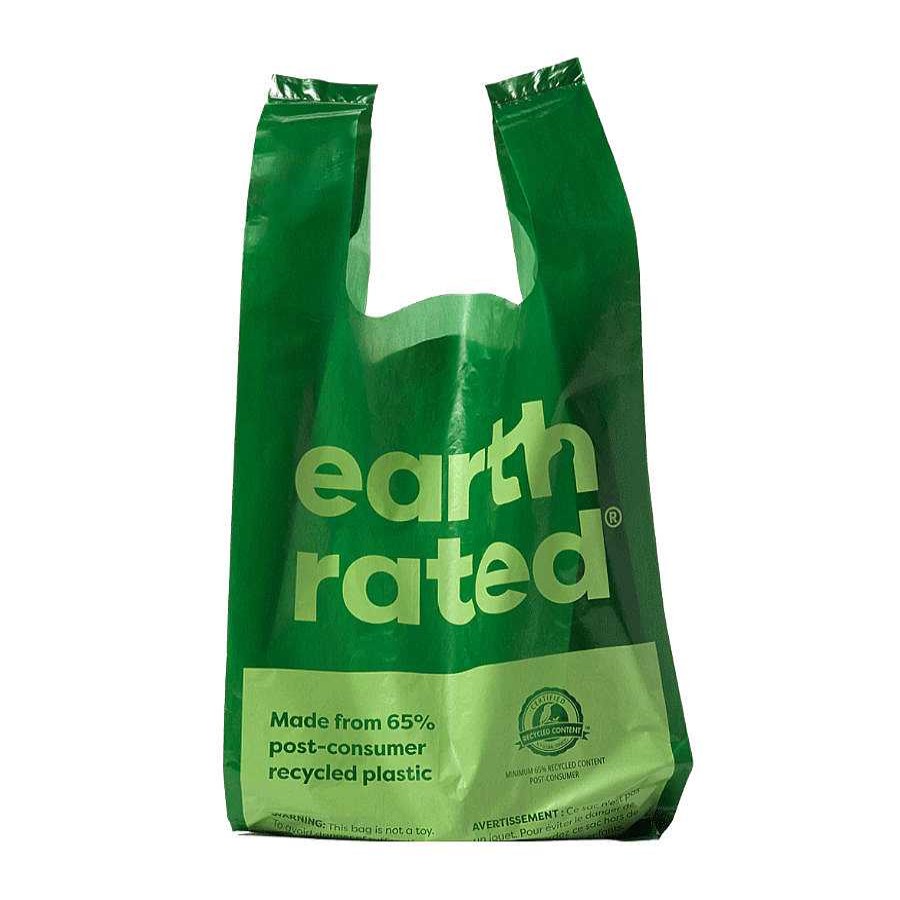 Perros Earth Rated Bolsas Y Dispensadores | Earth Rated Easy Tie Bolsas Con Asas Para Heces De Perro