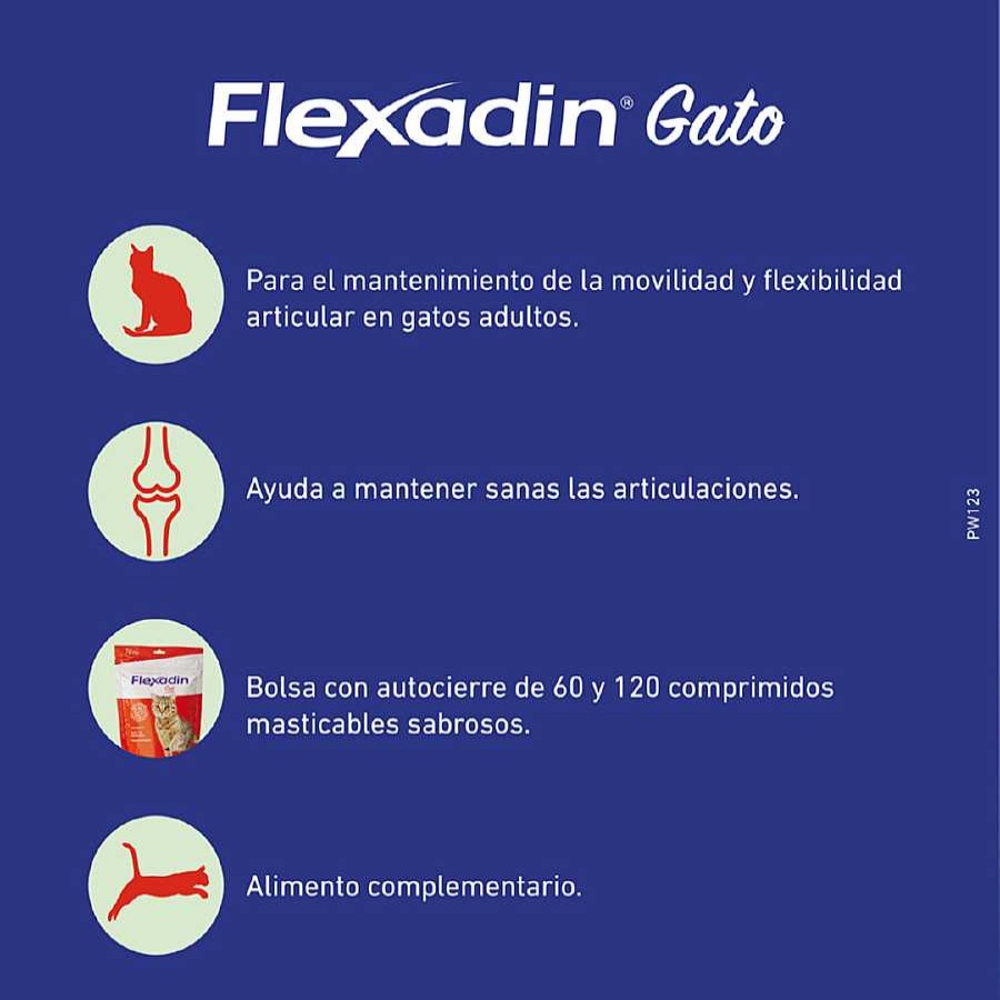 Gatos Vetoquinol Snacks | Vetoquinol Flexadin Adult Condroprotector Para Gatos