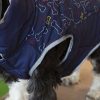 Perros Outech Ropa | Outech Abrigo Azul Con Estampado De Huesos Para Perros