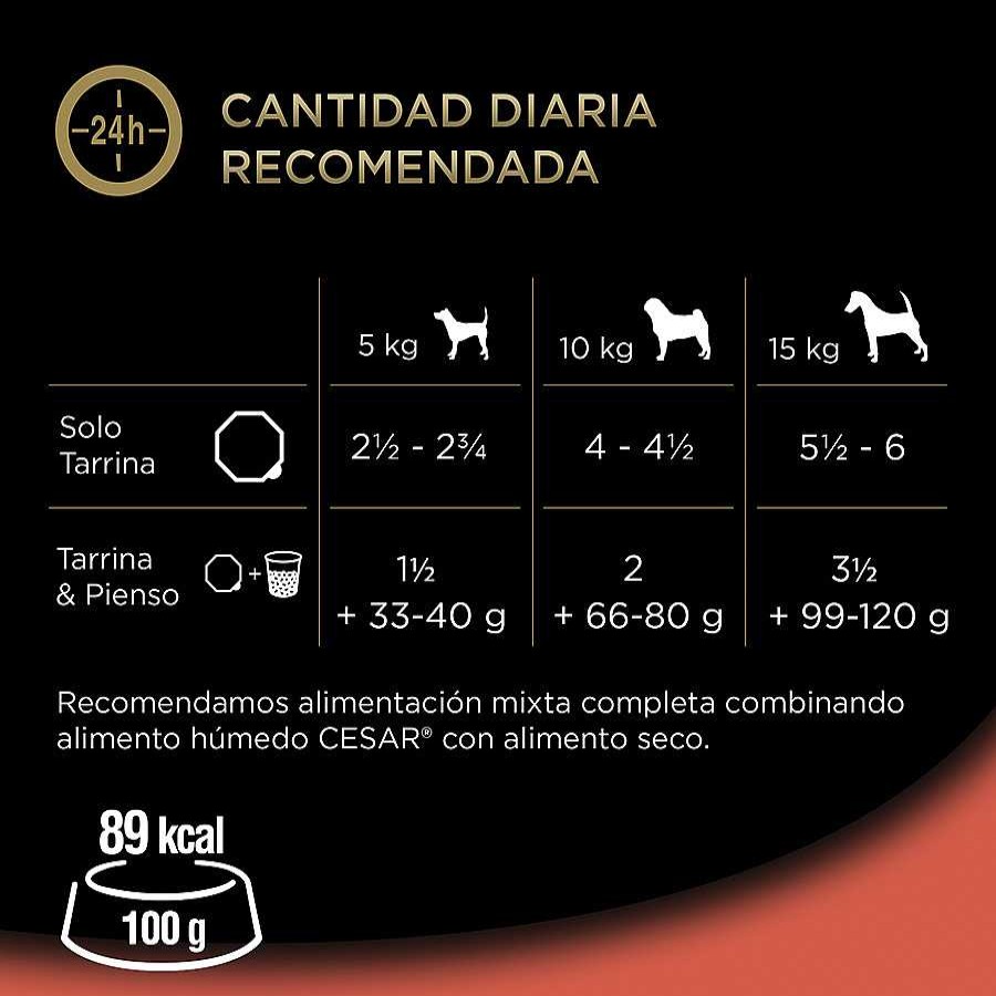 Perros Cesar Comida H Meda | Cesar Buey Tarrina En Pat Para Perros