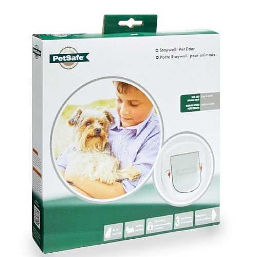 Perros PetSafe Casetas, Jaulas Y Hogar | Petsafe Staywell Puerta Grande Para Perros Y Gatos