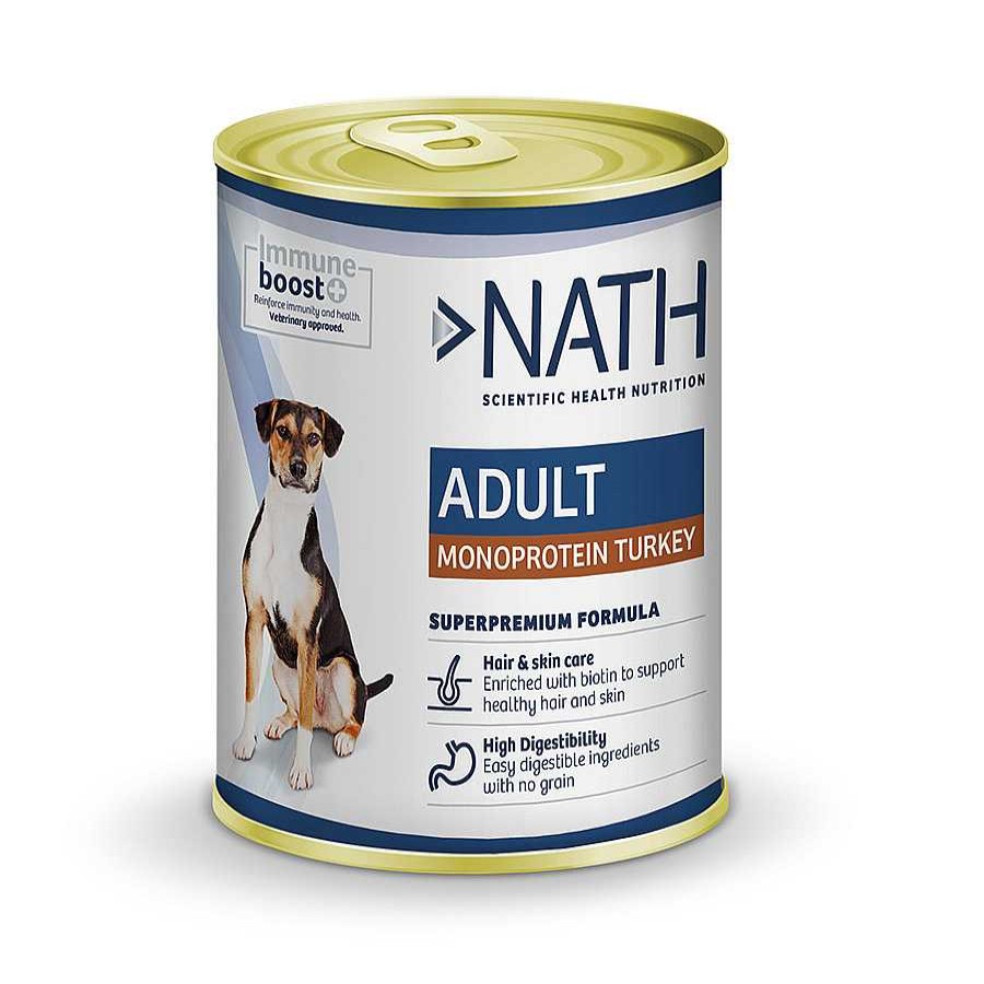 Perros Nath Comida H Meda | Nath Adult Monoprotein Pavo Lata Para Perros